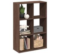 Lauuoeriau Mobili Casa Divisorio Libreria Rovere Marrone 69,5x29x103,5 cm Ingegnerizzato Legno - Cassettiera