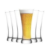 LAV Bicchiere per Birra Sorgum - in Vetro - 380 ml - 6 Pezzi