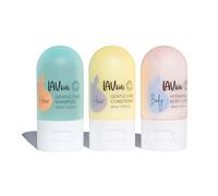 LAV KIDS Set da viaggio Essentials 3 x 30 ml, lozione per il corpo, shampoo e balsamo per bambini, ingredienti naturali, per pelli sensibili