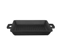 Lava Cookware LV Eco GT 2626 T2 per arrosti/Bistecchiera, Integral Maniglie in Metallo, Dimensioni 26 x 26 cm, in ghisa, Colore: Nero