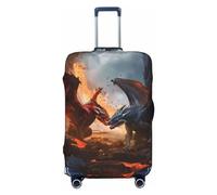 Lava Dragon Travel Luggage Covers - Elasticità Valigie Covers Protector per bagagli 45-81 cm, Nero , S