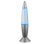 Lava Lamp Glitter Lampada da Tavolo Cambia Colore Glitter Luce Decorativa Glitter per la Cameretta dei Bambini, Grigio Argento, 6x LED 0,06 W, PxH 10x35,5 cm