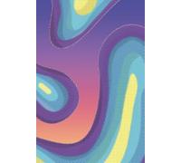Lava Lamp Grid Notebook | "Lava Lamp" Design with Vibrant Abstract Waves | 100 Graph Paper Pages 6x9 in | For Planning, Drawing & Creativity | ESTA CABRON Brand