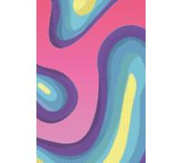 "Lava Lamp" Grid Notebook | Psychedelic Vibrant Wave Design Journal | 100 Graph Paper Pages 6x9 in | For Design, Planning & Creativity | ESTA CABRON Brand