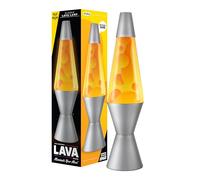 Lava Lampada - 14.5" - Lampada originale Motion - Liquido arancione e giallo con base argento - Art. #2129
