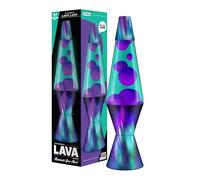 LAVA - Lampada Lava Aurora Borealis 2047, cera viola, liquido blu-verde, base decorativa e coperchio, originale 14,5 pollici lampada di movimento del marchio LAVA