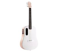 LAVA MUSIC - LAVA ME PLAY 36''- Light Peach/Frost White folk electro-acoustic guitar with gig bag