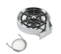 Lavabicchieri per Brocche in Vetro Per Bancone, Automatico, per Tè, Tazze da Caffè, Detergente per Uso Domestico, per Bar e Caffetteria(Silver)