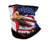 Lavabile Bandana,America And France French Republic Flag Combine Eagle,Passamontagna Multiuso Sciarpa a Tubo per Ciclismo Escursionismo Arrampicata 26X30cm