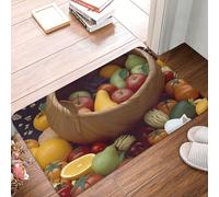 Lavabile Entrata Zerbino Fruits Basket, Tappetino porta, Casa, Ingresso, Giardino, multiuso Tappeto Ingresso 40X60cm