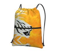 Lavabile in Lavatrice Sport String Zaino Simplified Tiger Head Printing Borsa Sportiva Stampate Zaino con Coulisse per Regalo, Scuola, Natale