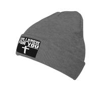 Lavabile Knit Hat Jeremiah 29:11 Book Verse Jesus Cross Christianty Cuffia da Notte Unisex Cappello Invernale per Bici Chemio Donna