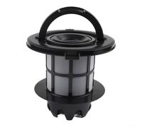 Lavabile per sostituzione filtro ciclonico, per Bosch, Siemens per Neff | Per Constructa Relaxx x ProSilence GS-50 Zoo O Aspirapolvere Parte 00708278 708278 Lamella Cilindro Filtro Scarico Nero
