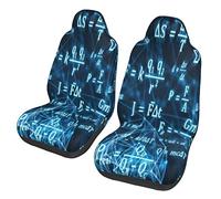 Lavabile Set di Copri Sedili Shining Light Blue Mathematics Cuscinetti per Sedile Auto Resistente Set Completo di Coprisedili per Camion, SUV, Veicoli Vari, 52X138Cm