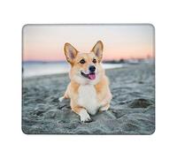 Lavabile Tampone per Mouse, Corgi On The Beach Tappetino per Il Mouse Ergonomico Gaming Mousepad per Computer Laptop Notebook