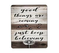 Lavabile Tampone per Mouse, Good Things Are Coming Just Keep Believing Dandelion Tappetino per Il Mouse Superficie Liscia Gaming Mousepad per PC Notebook Laptop