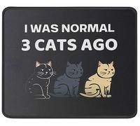 Lavabile Tampone per Mouse, I Was Normal 3 Cats Ago Funny Cat Tappetino per Il Mouse Ergonomico Gaming Mousepad per Computer Casa Laptop