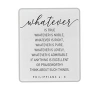 Lavabile Tampone per Mouse, Inspirational Whatever is True Religious Scripture Verse Tappetino per Il Mouse Ergonomico Gaming Mousepad per Notebook PC Ufficio