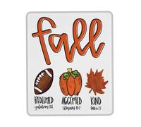 Lavabile Tappetini Mouse, Fall Maple Leaves Football Scarf Pumpkin Tappetino per Il Mouse Ergonomico Gaming Mousepad per Casa PC Computer