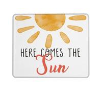 Lavabile Tappetini Mouse, Here Comes The Sun Summer Tappetino per Il Mouse Personalizzato Gaming Mousepad per Ufficio Laptop PC