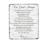 Lavabile Tappetini Mouse, The Lords Prayer Our Father Prayer Tappetino per Il Mouse Bordi Cuciti Gaming Mousepad per Notebook Ufficio Casa