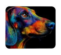 Lavabile Tappetino per Il Mouse Anti-Slip Rubber Cute Custom Pattern Colorful Dachshund Gaming Mousepad Tappetino per Mouse 25x30cm per Notebook,PC,Computer