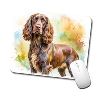 Lavabile Tappetino per Il Mouse Boykin Spaniel Dog Watercolor Style Gaming Mousepad Tappetino Mouse 25x30cm per Notebook,Computer,Casa