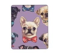 Lavabile Tappetino per Il Mouse, Cute Chihuahua Pug Pattern, Antiscivolo Tampone per Mouse, Gaming Mousepad, 25X30cm, Computer, Ufficio, Laptop