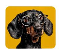 Lavabile Tappetino per Il Mouse Cute Dog Dachshund Gaming Mousepad Tappetino Mouse 25x30cm per Laptop,Ufficio,PC