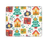 Lavabile Tappetino per Il Mouse, Merry Christmas, Personalizzato Tappetino per Mouse, Mousepads, 25X30cm, Ufficio, Laptop, Casa