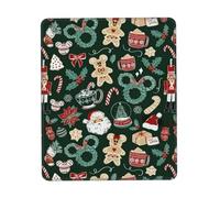 Lavabile Tappetino per Il Mouse, Merry Christmas Santa Claus, antisfilacciamento Tampone per Mouse, Gaming Mousepad, 25X30cm, PC, Computer, Notebook