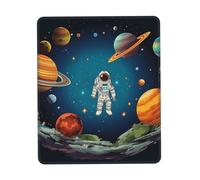 Lavabile Tappetino per Il Mouse Outer Space Rocket Astronaut 25X30Cm, Tappetino Mouse Antiscivolo Gaming Mousepad per Ufficio Pc Casa