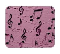 Lavabile Tappetino per Il Mouse Pink Music Notes Gaming Mousepad Tappetino per Mouse 25x30cm per Casa,PC,Computer
