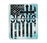 Lavabile Tappetino per Mouse, Jesus Said I Am The Way And The Truth And The Life Tappetino per Il Mouse Personalizzato Gaming Mousepad per Computer Notebook Ufficio