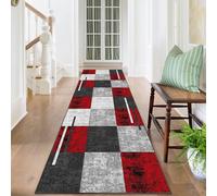 Lavabile Tappeto Corridoio Lungo 40 x 100 cm Tappeto Passatoia Antiscivolo da Ingresso Salotto Tappeto Passatoia Cucina a Pelo Corto Tappeti Runner Cucina Moderno per Camera da Letto, Lavanderia