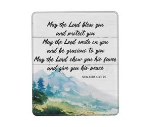 Lavabile Tappeto Mouse, Verse May The Lord Bless You And Protect You Tappetino per Il Mouse Confortevole Gaming Mousepad per Ufficio PC Computer