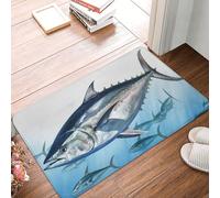 Lavabile Zerbino Entrata Bluefin Tuna Thunnus, Tappetino porta, Esterno, Giardino, Terrazzo, Indistruttibile Tappeto da Bagno 40X60cm
