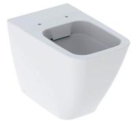 Lavabo a pavimento Geberit iCon Square, a filo parete, 6 l, senza bordo di ri...