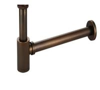 Lavabo a sifone Brushed Drains Set Brass Siphon P-TRAP Deodorization Bathroom Vanity Basin Pipe Waste With Pop Up Drainer(Antique)