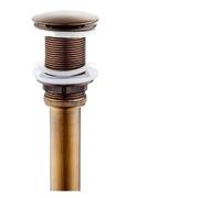 Lavabo a sifone Brushed Drains Set Brass Siphon P-TRAP Deodorization Bathroom Vanity Basin Pipe Waste With Pop Up Drainer(Antique without)