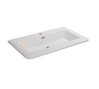 Lavabo ad Incasso in Resina Marylin Bianco Opaco - CONFEZIONE: 1 pz., Dimensione: 95x49x12,2 cm