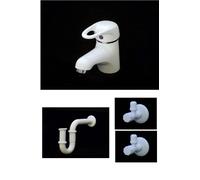Lavabo, Bagno, Rubinetto, Rubinetteria, Sifone, 2Eckventile, Bianco