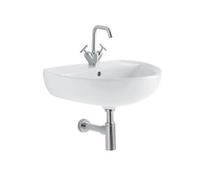 Lavabo bagno sospeso in ceramica Geberit Colibrì 2 55 cm
