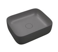 Lavabo da Appoggio Meg Rettangolare in Ceramica Cenere Opaco Lullaby - CONFEZIONE: 1 pz.