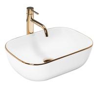 Lavabo Da Appoggio Rea Belinda Gold Edge
