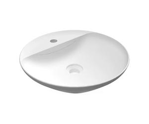 LAVABO DA APPOGGIO TONDO (MONOFORO) VARIANT 42X42 CM Bianco