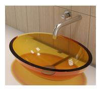 Lavabo da Appoggio Womb Handwash in Resina Trasparente Ambra Lullaby - CONFEZIONE: 1 pz.