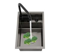 Lavabo da cucina salvaspazio nascosto, mini lavabo invisibile in acciaio inox, per un rapido utilizzo in grandi cucine, 45 x 30 x 23 cm