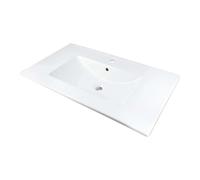Lavabo da incasso Bauta Idrostile foro rubinetto beige Bianco