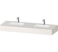 Lavabo da incasso Duravit Qatego con consolle, 1600x550x170 mm, doppio lavabo,